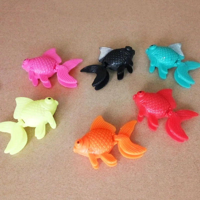 10pcs/lot Artificial Fish Small Tropical Fish Simulation Vivid Landscape Plastic Fake Fish Floating Aquarium Ornament Decoration