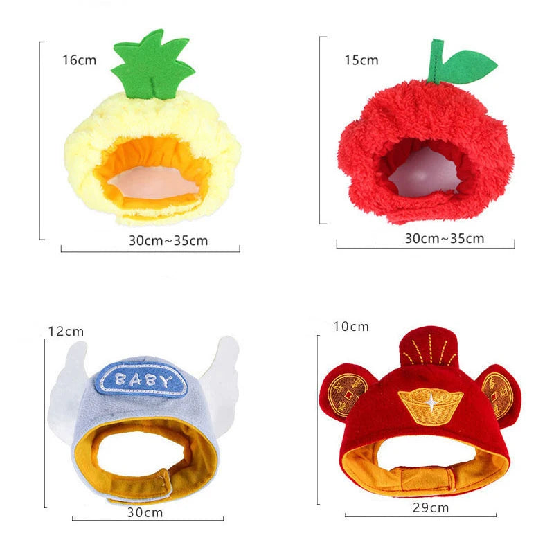 Funny Hat for Cat Sunflower Christmas Costume Pet Hat Halloween Cosplay Keep Warm Headwear Dogs Hats Puppy Accessories for Cats