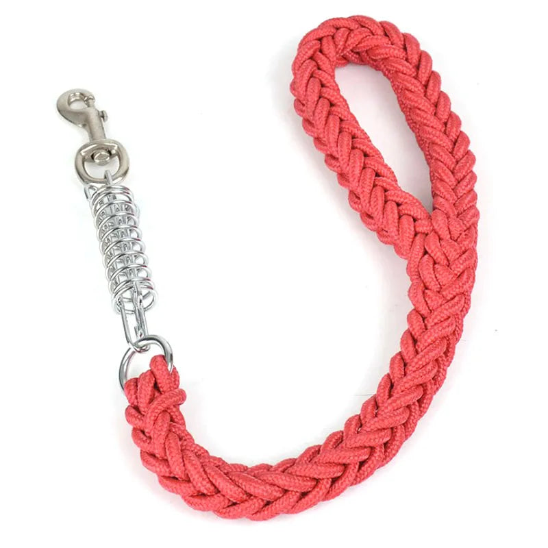 1Pcs 50cm Length Super Strong Nylon Dog Leash Dog Collar Leads For Medium Large Dogs with Spring Anti Pull Leashes Pet Supplies