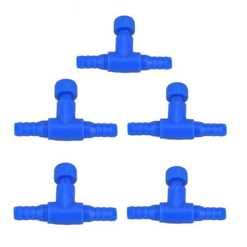 5pcs/lot 2 3 ways Aquarium Air Pump Connector Control Valve Air Pipe Tube For Aquarium Air Control Valve Fishing Accessories