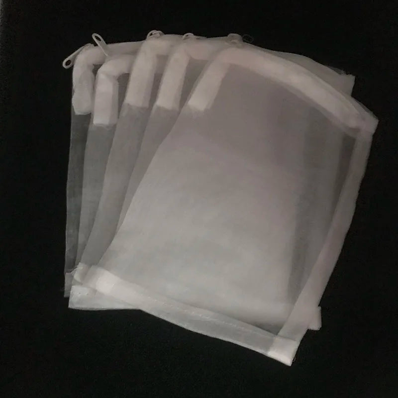5Pcs Black/White Filter Mesh Bag Aquarium Pond For Bio Ball Carbon Media Ammonia Fish Tank Isolation Bag Accessories