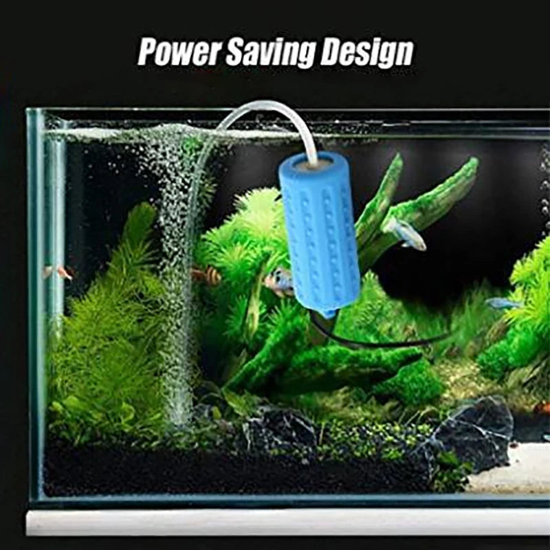 New Aquarium Mini USB Oxygen Air Pump With Stone Accessories Check Valve Mute Hose Energy Saving Supplies Fish Tank Accessories