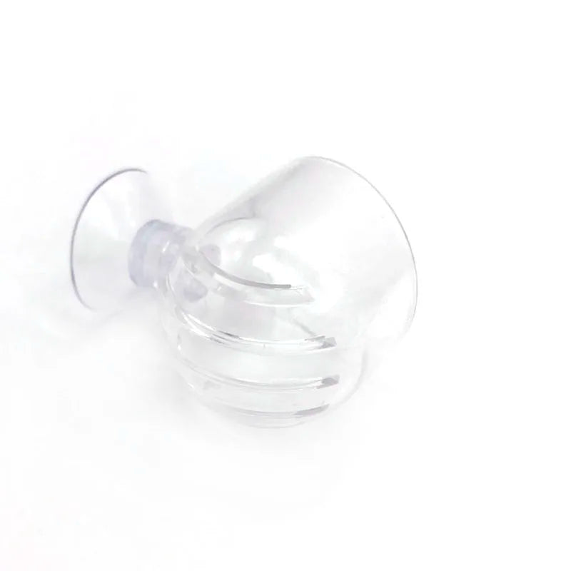 Acrylic Aquarium Feeder Fish Tank Mini Crystal Glass Pot Polka Water Potted Aquatic Planting Cylinder Cup Aquarium Plants Decor
