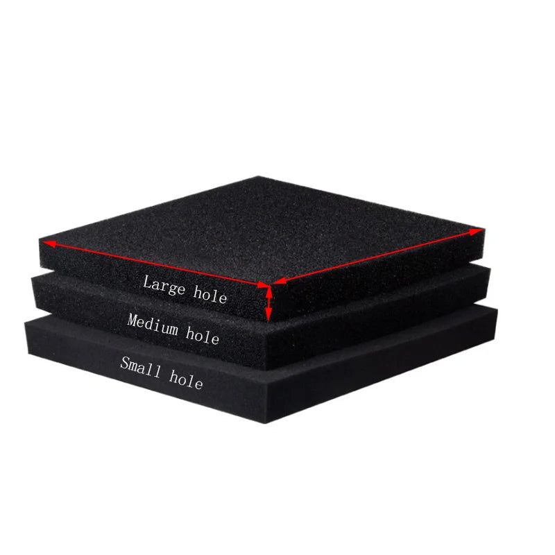40cmx30cmx2cm Black Filtration Foam Aquarium Fish Tank Biochemical Filter Sponge Pad Skimmer Long Use Time Sponges Supply Tank