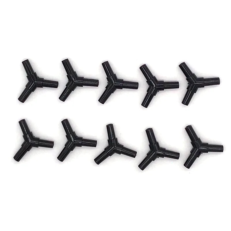 10pcs/lot 4mm Aquarium Air Tube Connector Elbow Y shape Fish Tank Accessories Air Pump Connector Control Valve Air Pipe Tubes
