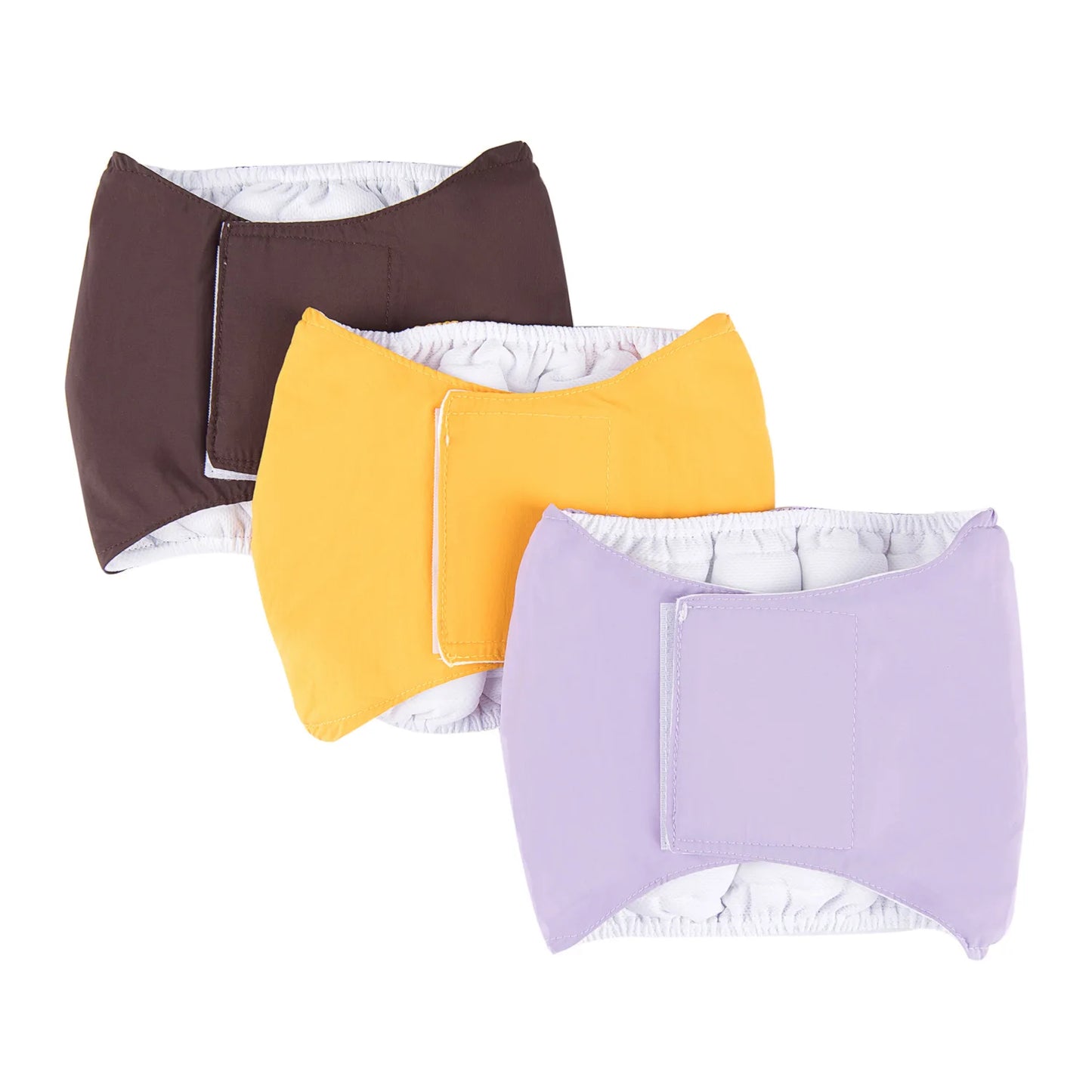 3 Pack Dog Belly Bands Washable Reusable Dog Diapers High Absorbing Male Dog Cat Wrap Panties Pet Incontinence Nappies