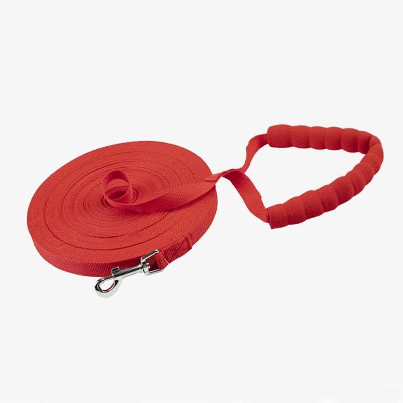 10m 15m 20m 30m Long Nylon Pet Dog Leash Obedience Recall Training Lead, Small Medium Large Dog Lanyard Tracking Rope