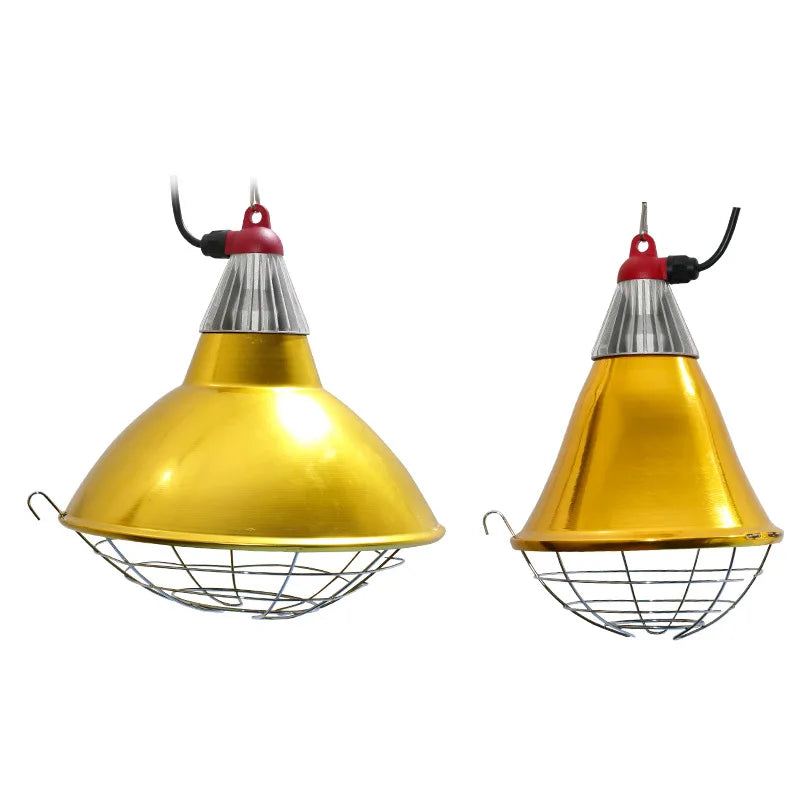 Thermal Insulation Lamp Shade with Switch for Breeding Animals, Heating Lamp Shade for Chickens Piglet Waterproof Lamp Shade F