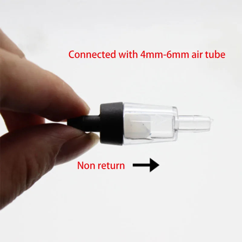 10pcs Plastic Aquarium Air Pump Check Valve Fish Tank 5 pcs One Way Non-Return Check Valve Aquarium Co2 System Air Pump