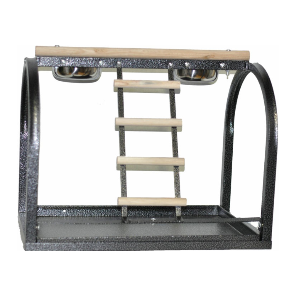 Table Stand With Ladders & Cups - Black 21"x14"x18"