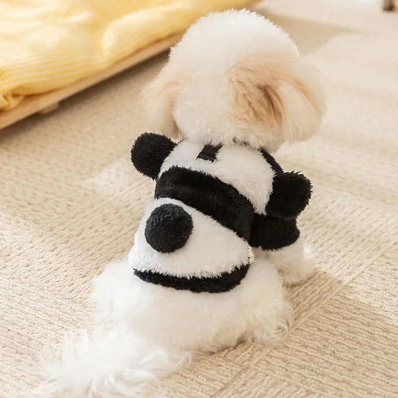 Winter Dog Clothes Fleece Dog Coat Puppy Hoodies Chihuahua Dachshund Bichon Dog Clothing Girls Dog Jacket Funny Coslpay Apparel