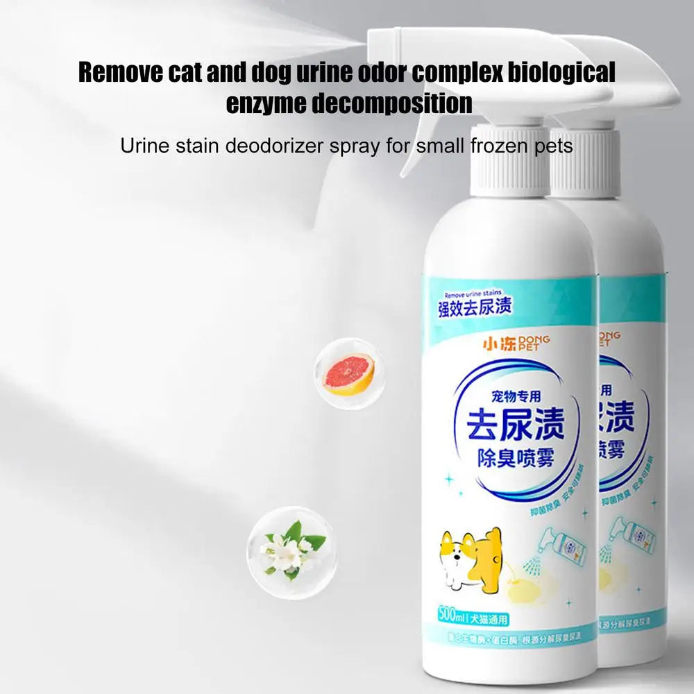 500ml Dog Deodorizing Spray Pet Odor Spray For Dog 16.9oz Dog Bath Supplies Dog Perfume Spray Long Lasting Helps Neutralize Odor