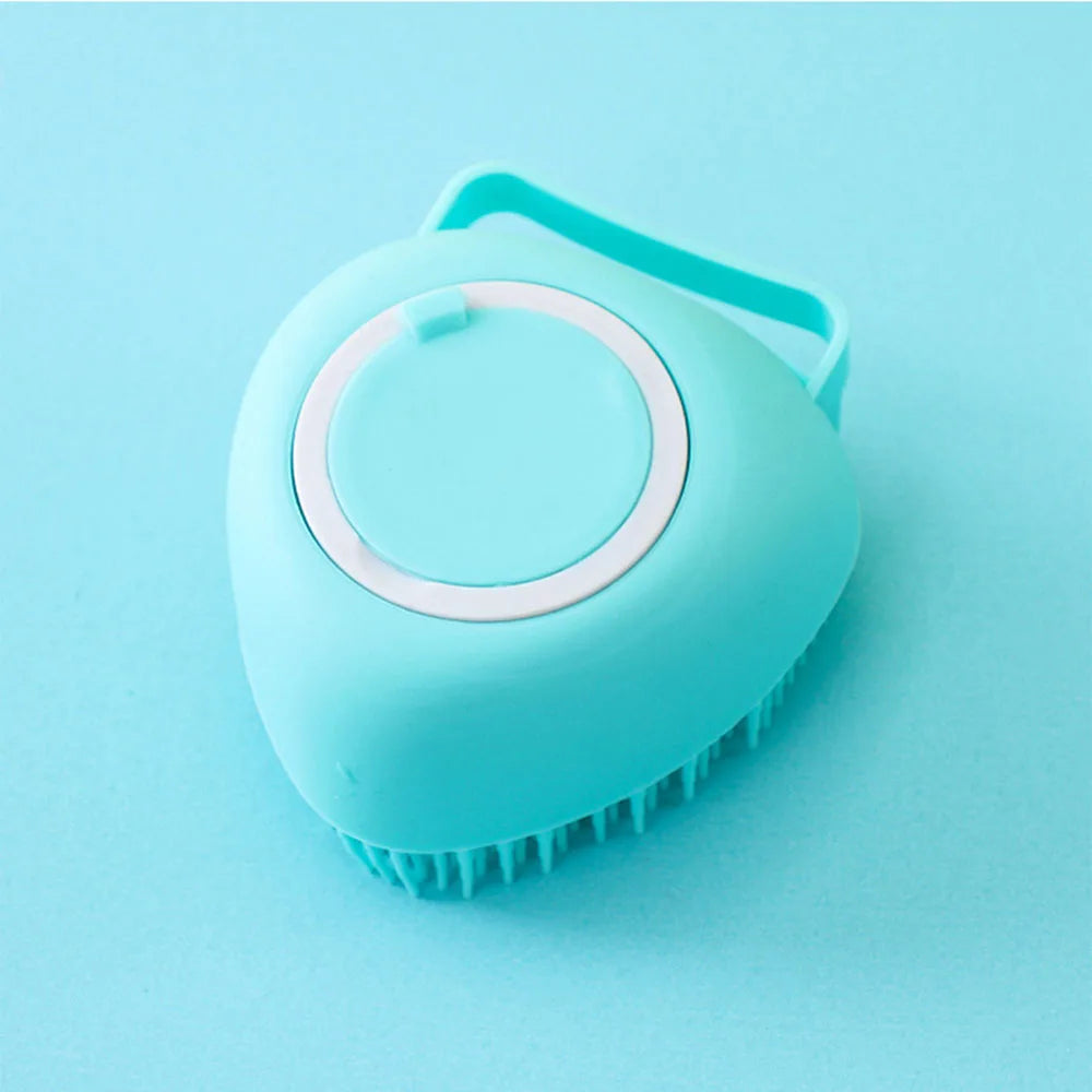 Pet Bath Brush Comfortable Super Soft Silicone Shampoo Massager Brush Comb for Dogs Cats Bathroom Dog Bath Brush Massage Gloves