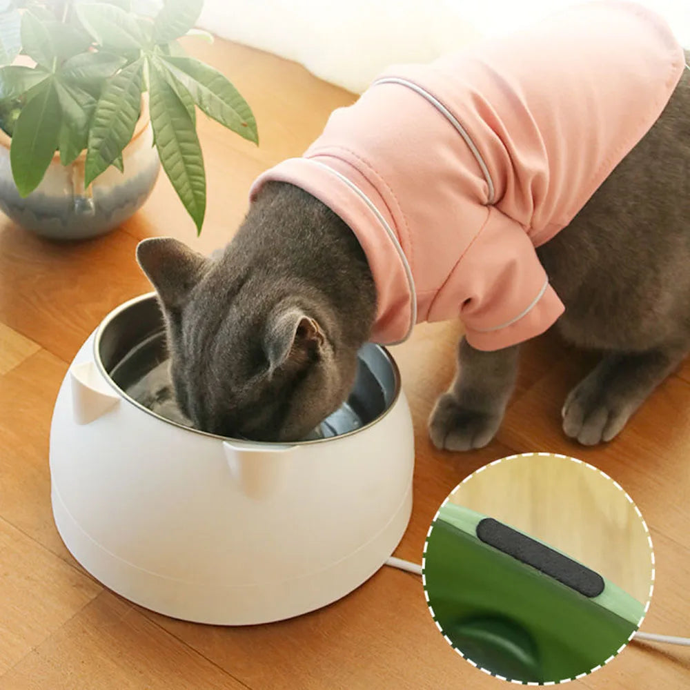 Cat Dog Bowls 15 Degrees Raised Stainless Steel Cat Bowl Safeguard Neck Puppy Pet Feeder Non-slip Crash Elevated Cat Food Bowl