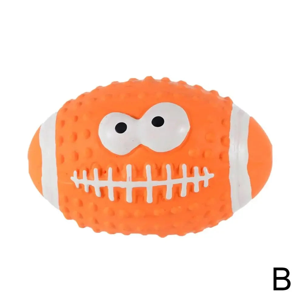 New High-end Latex Soft Pet Ball Squeaky Toy For Small Large Dog Volleyball Tooth Cleaning Training Toys Interactive Chew A8Y2
