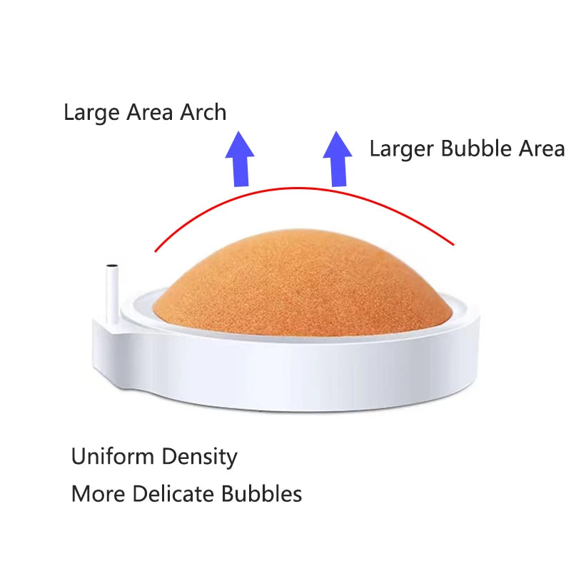 1Pcs 40/50mm Fish Tank Aquarium Air Stone Oxygen Aerator Increasing Air Bubble Pond Pump Hydroponic Oxygen Accessories Orange