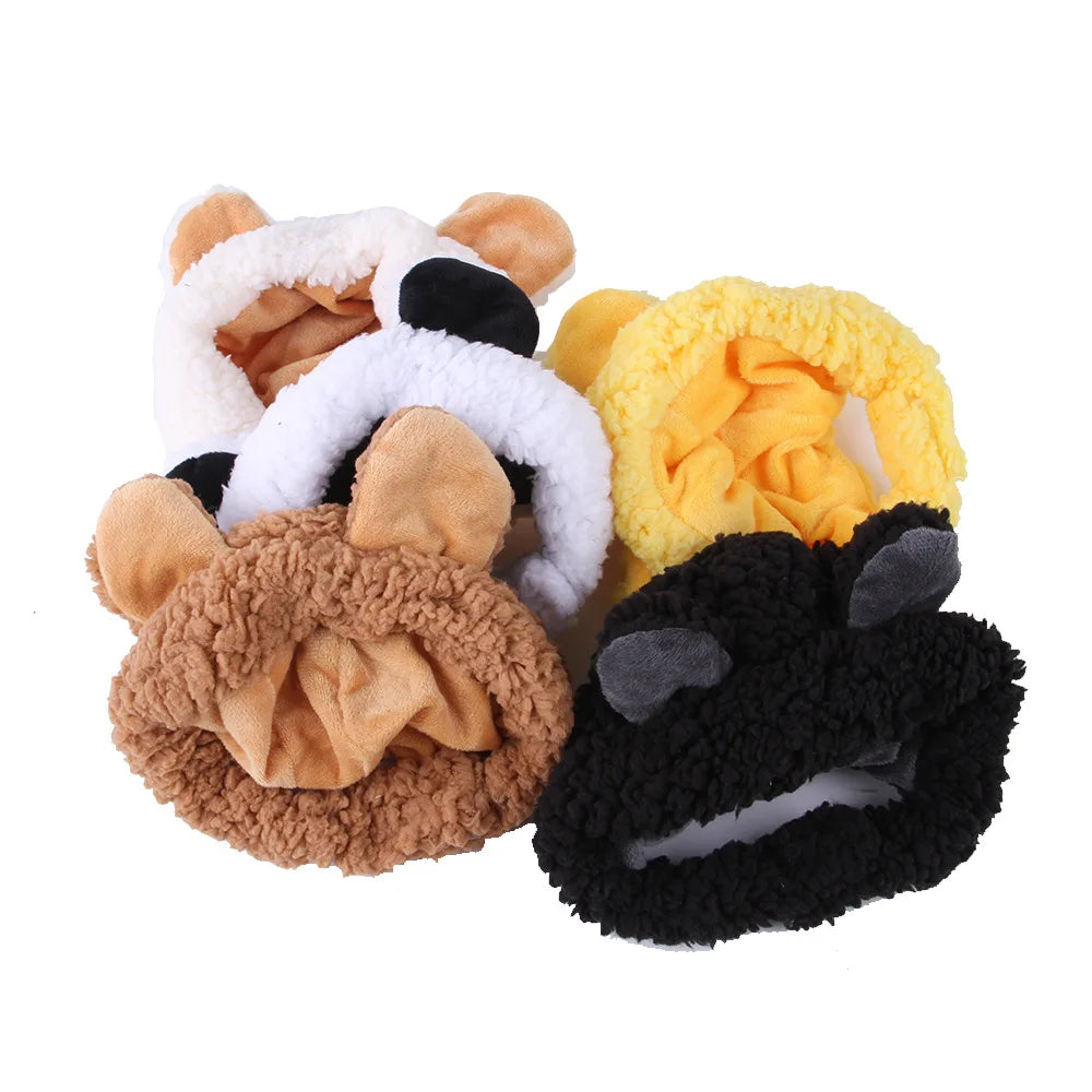 Pet Halloween Dog Costume Cute Bear Headdress Dog Costumes for Small Dogs Cosplay Beer Hat Pet Supplies