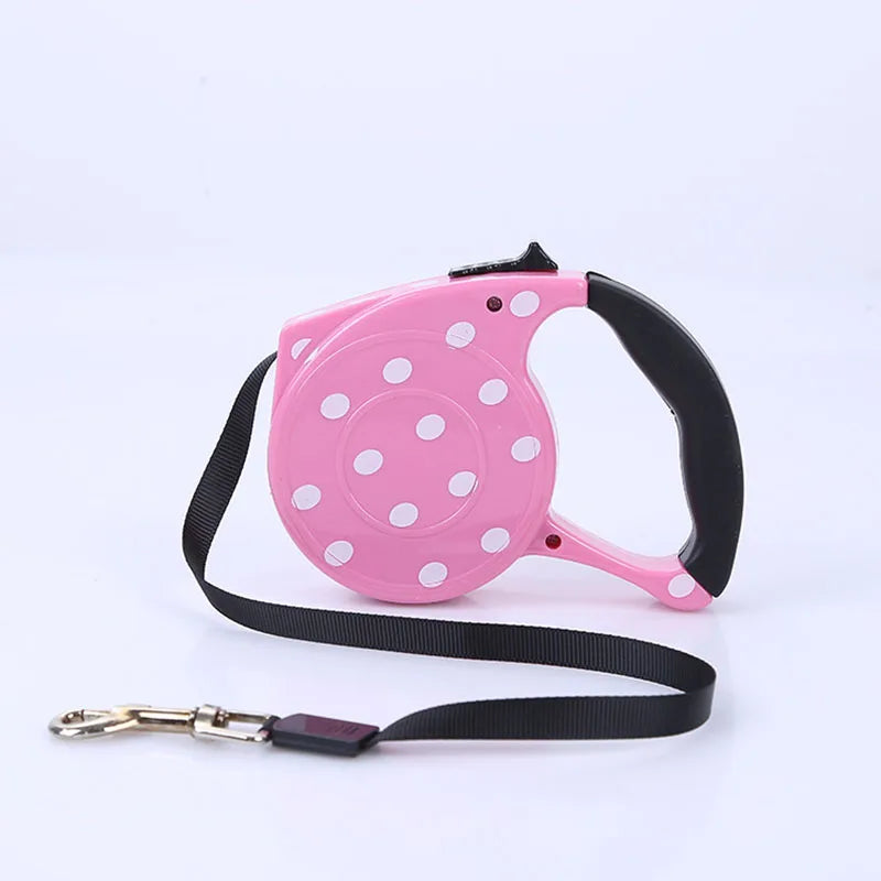 5m Durable Dog Leash Automatic Retractable Nylon Dog Lead Extending Puppy Walking Leads for Small Dog Chihuahua Pug Pet Supplies