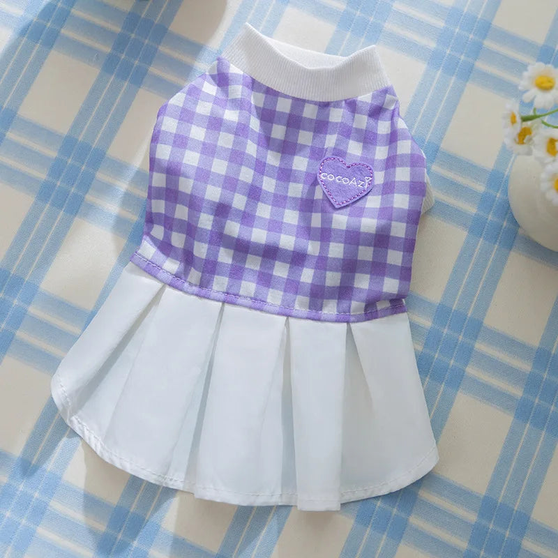 Summer Dog Strawberry Skirt Luxury Vest Suspender Dress Cooling Shirt for Bichon Chihuahua - Dog Outfit Summer Clothing
