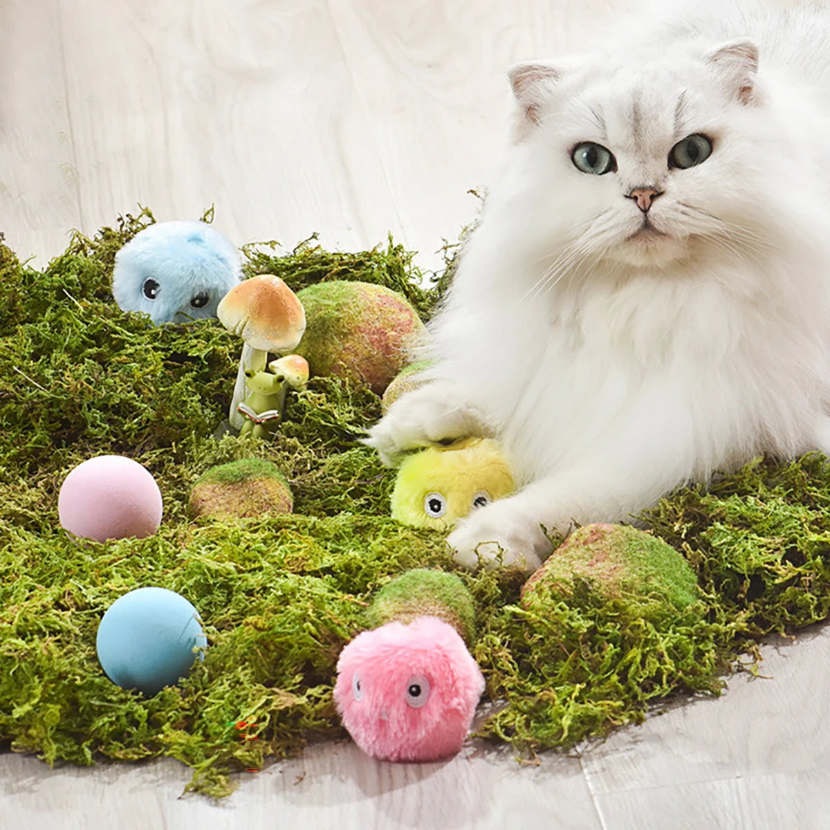 Fuzzy Churping Catnip Ball