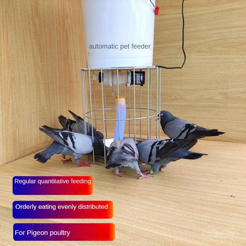 110/220V 18watt powerfull Pigeon chicken duck Automatic Feeder Trough Smart Self-help Timing Horse Feeding Artifact