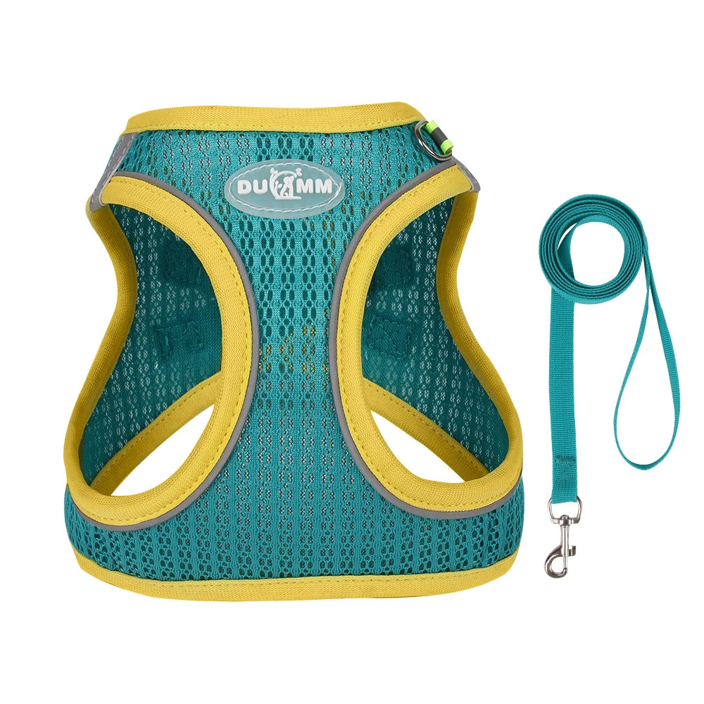 Summer Pincher Puppy Dog Vest Harness for Small Dogs High Quality Pet Harnesses and Leash Set Pomeranian Poodle mascotas Chain