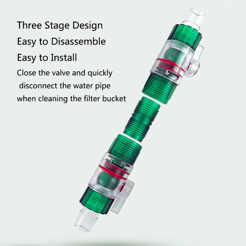 Aquarium Water Control Valve Hose Double Tap Quick Release Connector Fish Tank Filter Barrel Replace Connector acuarios 12/16mm