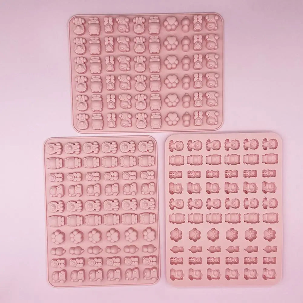 Cartoon Silicone Fudge Mold Super Small Silicone Chocolate Mould Tool Tea Baking Ice Afternoon Ice Mold Maker Mold F2I1
