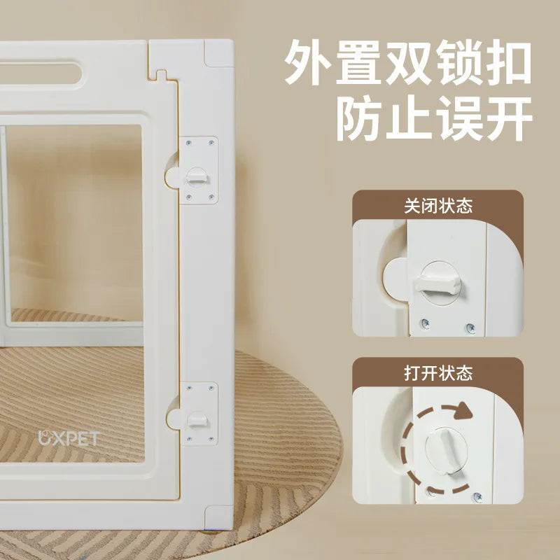 UXPET excellent small pie, transparent dog fence acrylic kennel pet indoor fence rabbit small dog cage