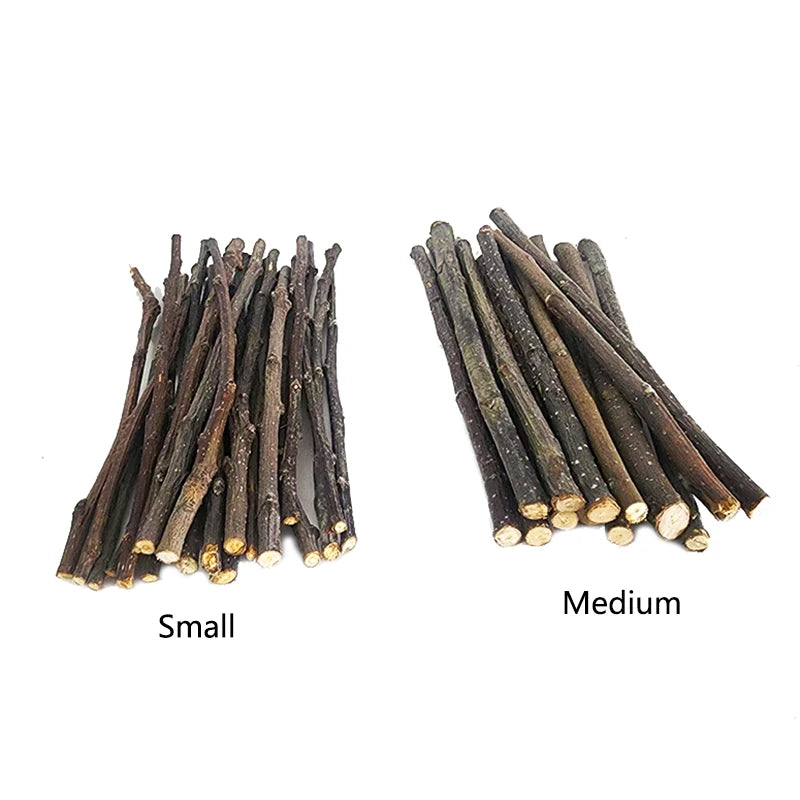 100/200/300/500g Hamster Rabbit Teeth Grinding Apple Tree Stick Minerals Molar Stone Toys for Chinchilla Hamster Pet accessories