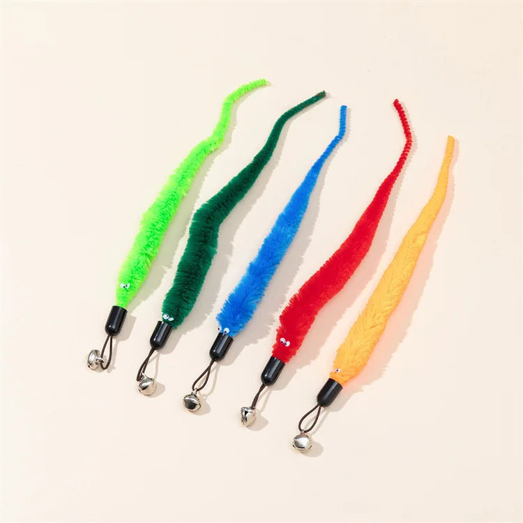 Cat Toy Cat Teaser Sticks Caterpillar Tease Cat Stick Insect Tease Cat Stick Plastic Rod Interactive Tease Cat Stick Cat Toy
