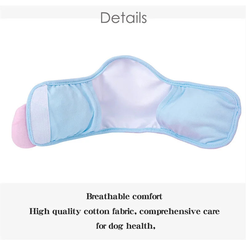Soft Cotton Male Dog Physiological Panties Belt Lovely Outdoor Pet Safety Underwear for Medium Big Dog Boy Shorts Puppy Products
