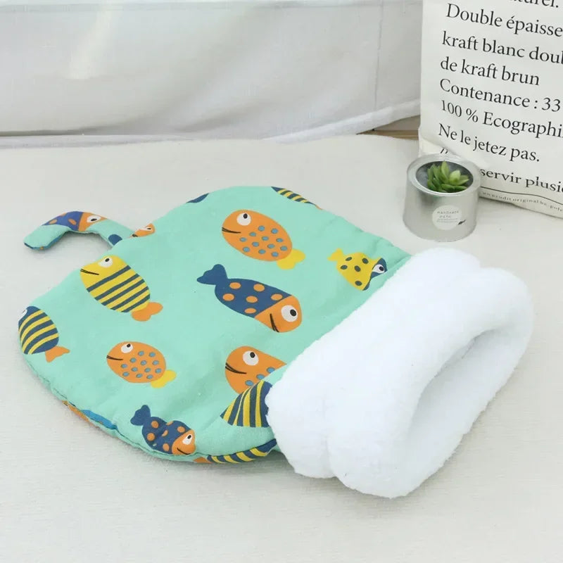 Warm Cat dog Sleeping Bag Soft Cat Bed Comfortable Tunnel Cat Nest Closed Pet House for Cats Lovely Cat Nest