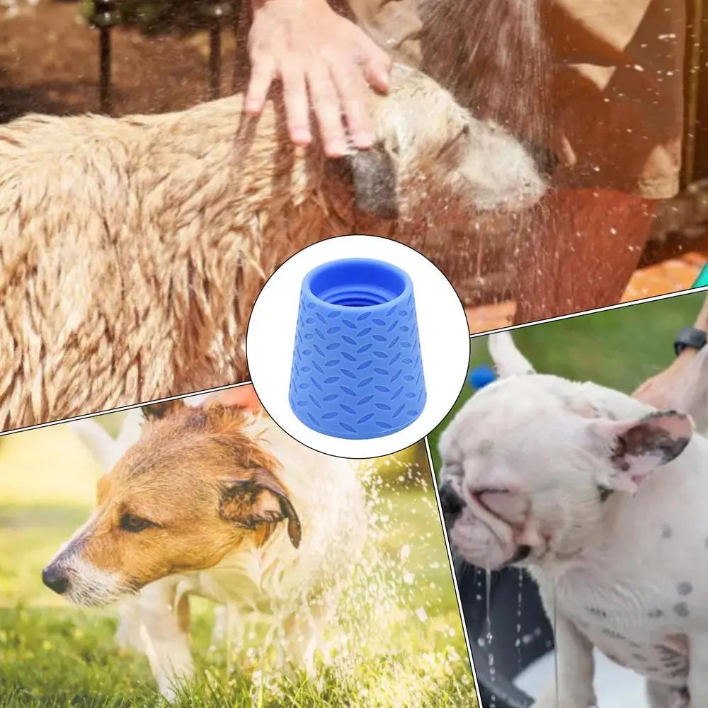 Dog Bath Sprayer Portable Outdoor Shower for Dogs Outdoor Water Sprayer Nozzle Adapters for Pet Shower Silicone Dogs Shower