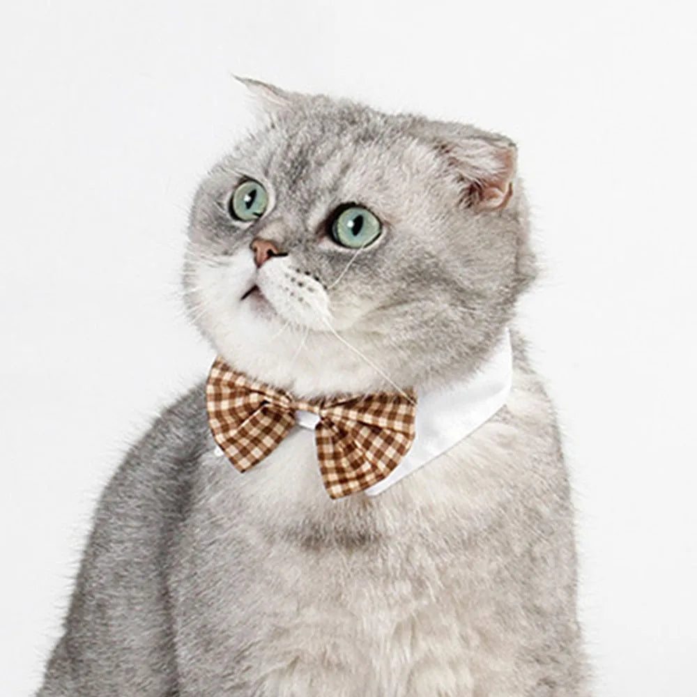 Pet Dog Cat Adjustable Bow Tie Collar Puppy Necktie Bowknot Bowtie Pet Cat Holiday Wedding Decoration Accessories for Small Dogs