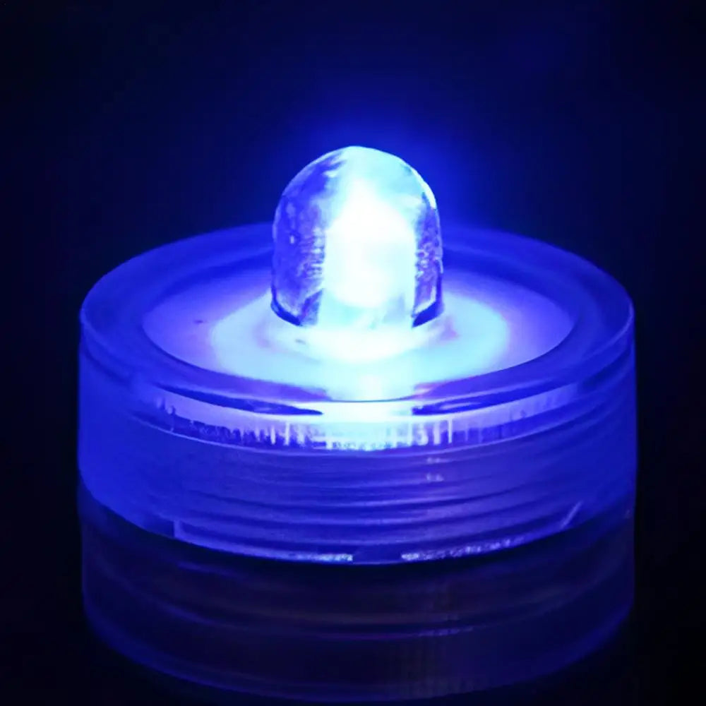 Waterproof LED Lights For Vases Flameless Battery Operated Pond Underwater Small Tealights Aquarium Decoration Novelty Lighting