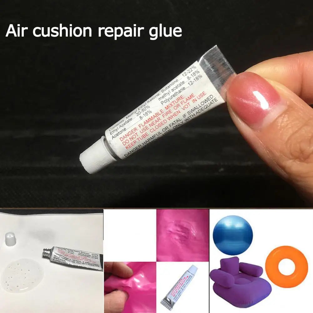 Inflatable Boat Repair Kit - PVC Adhesive Patches for Waterbed Air Mattress Swimming Toy and Inflatable Boat Repair Glue