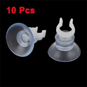7 Pcs Universal 10mm Air Line Tubing Holder Suction Cups Clear for Aquarium Fish Tank Fish Pet Supplies Parts