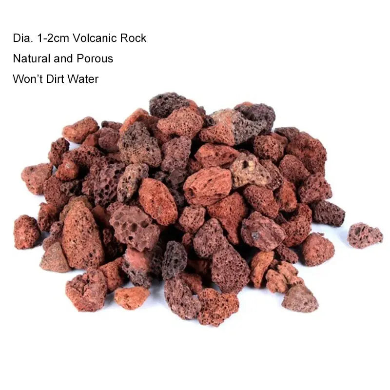 Natural Black Aquarium Fish Tank Filter Media Volcanic Rock Biological Balls Bio filter For Aquarium Clear Water Decoration Red