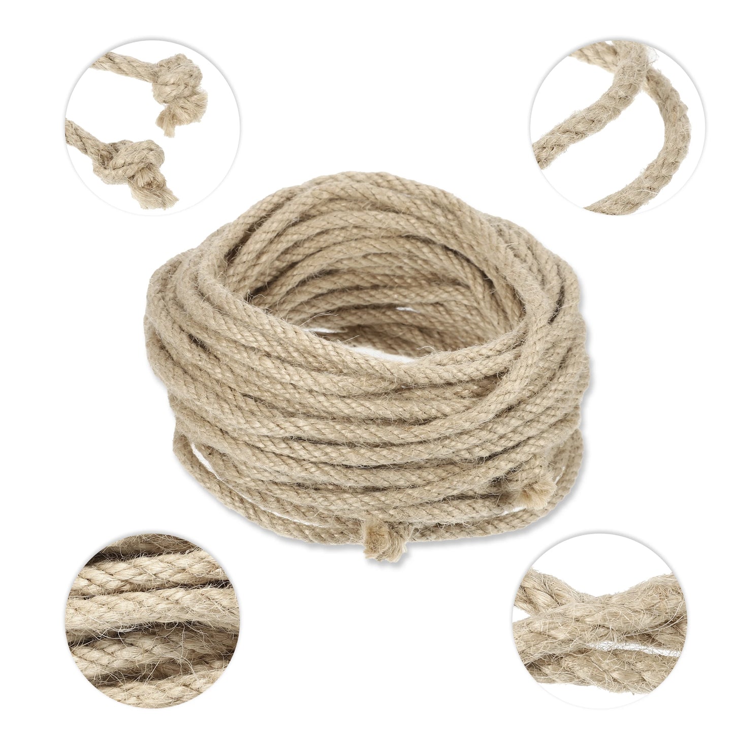 UXCELL Cat Natural Sisal Rope Scratching Rope Post Tree Replacement Climbing Frame Sofa protector Robe 6mm Cat Accessories