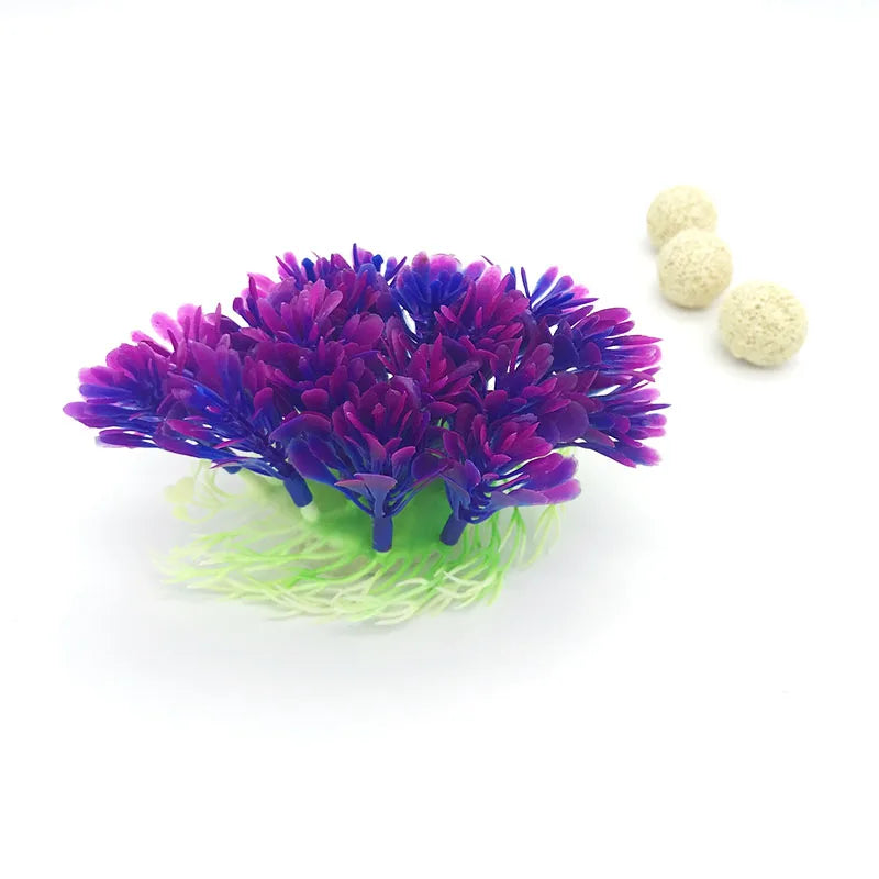 Artificial Wide Short Fish Tank Aquarium Plastic Plant Simulation Water Plants Grass For Fish Tank Aquarium Decoration Beautiful