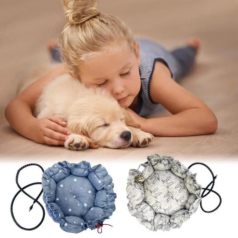 Cat Heating Pad Heated Pet Plush Mat Cat Warming Pad Heated Dog Blanket Pet Bed Electric Heating Mat With Anti Bite Cable For