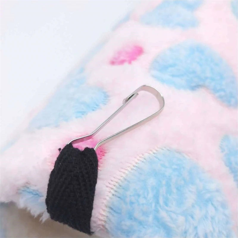 1PCS Coral Fleece Dot Printing Small Foam Pet House Hanging Hamster Bed For Small Animals Squirrel Parrot Cotton Nest