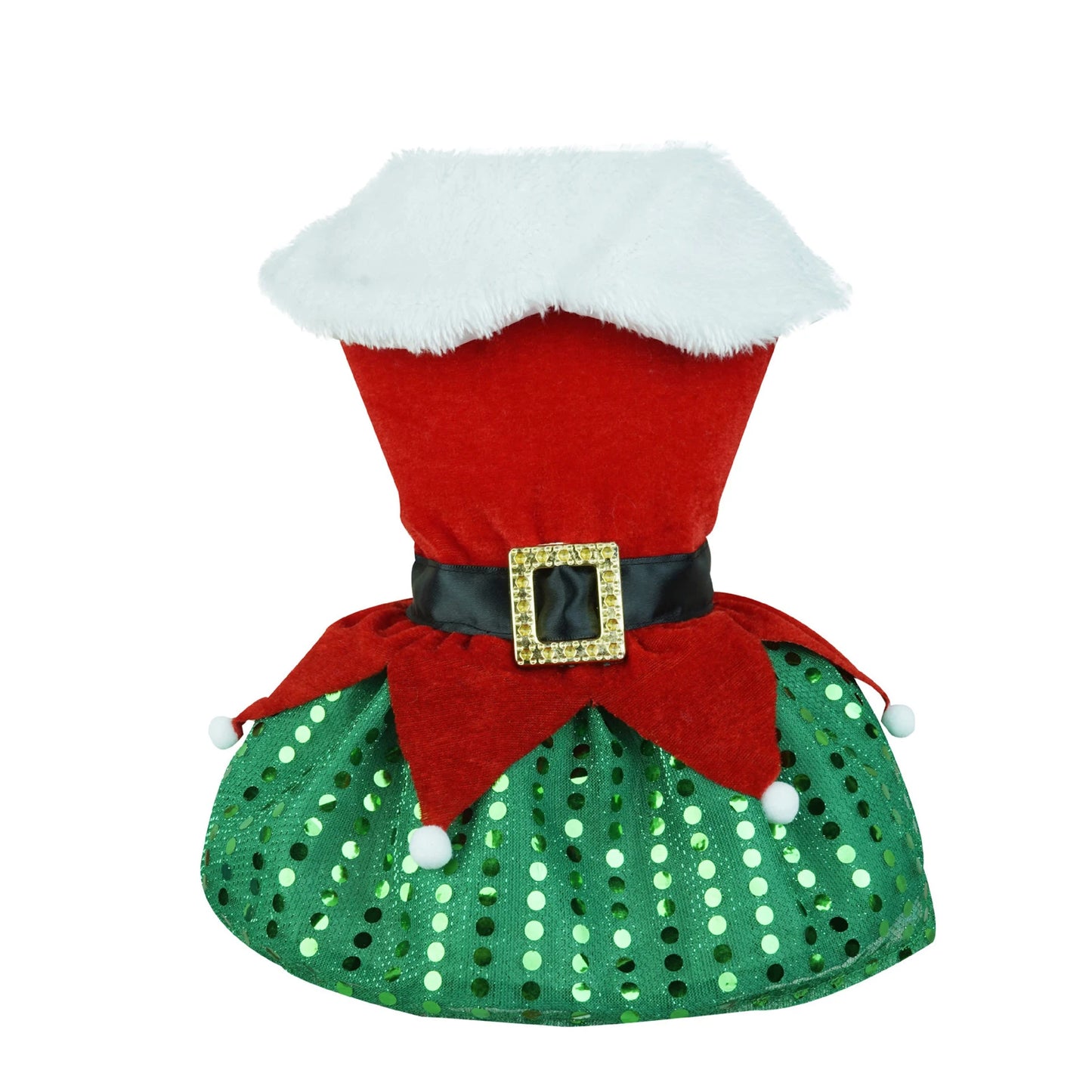 2025 New Years Dog Dresses Christmas Pet Sequins Christmas Dog Dress Cat Christmas Apparel Puppy Dress Holiday Girls Dog Costume