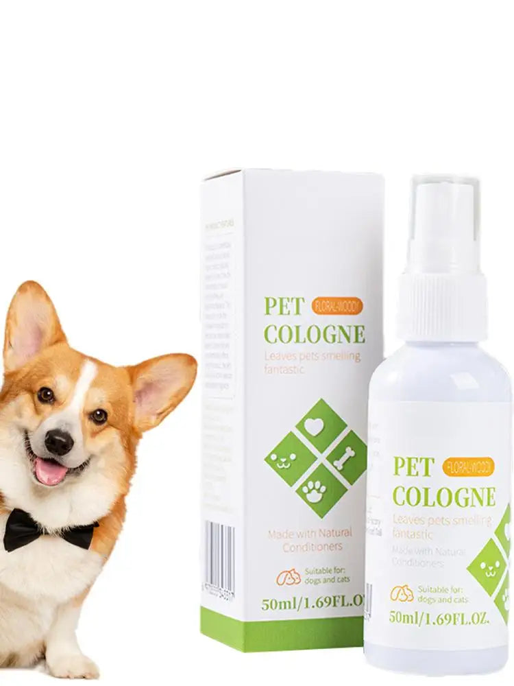 50ml Dog Perfume Spray Pet Odor Eliminator Spray Long-Lasting Dog Calming Deodorizer Dog Conditioner Spray For Smelly Dogs
