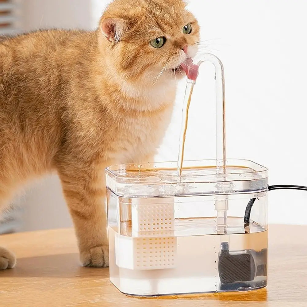 Cat Smart Drinking Fountain Automatic Circulation Large-capacity Water Tank Multiple Filtration Systems Safe And Hygienic USB Ch