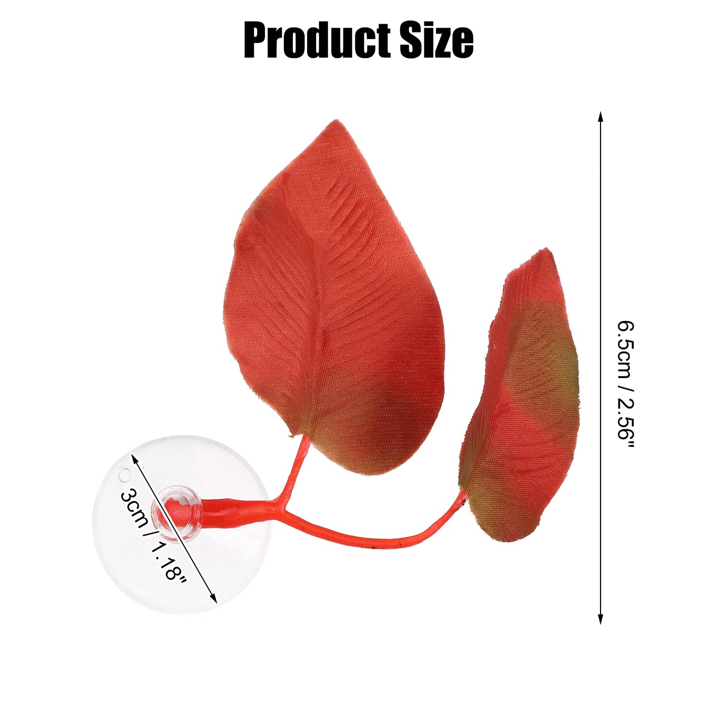 UXCELL 2/4 Pcs Aquarium Artificial Plastic Plants Betta Fish Leaf Pad with Suction Cup Betta Bed Leaf Hammock Resting Hide Decor