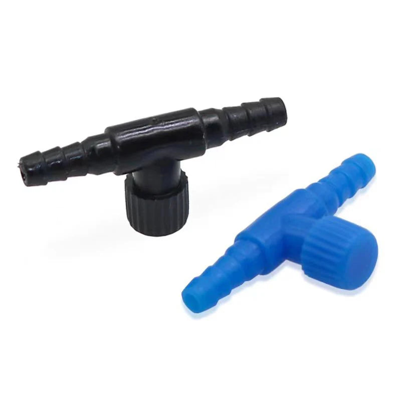 10pcs/20Pcs 2 ways Aquarium Air Pump Connector Control Valve Air Pipe Tube For Aquarium Air Control Valve Fishing Accessories