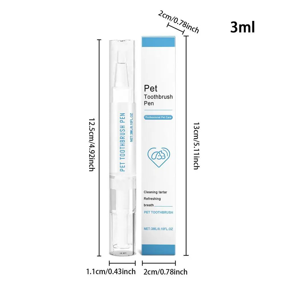Pet Toothbrush Pen Safe Teeth Cleaning Pen Dog Toothbrushes Refreshing Pet Toothbrush Pen With Tip Design For Pet Dog Puppy Cat