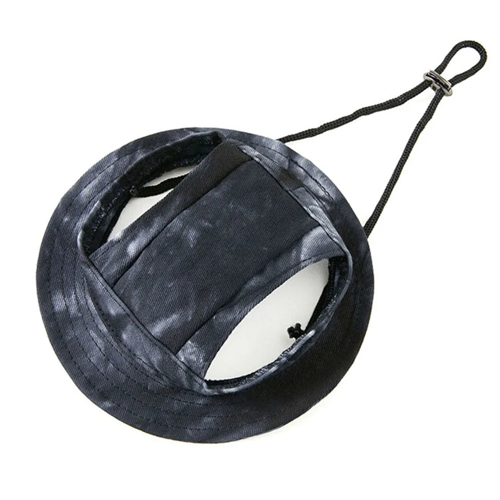 Pet Caps Puppy Round Brim Visor Hat Cat Dog Sun Cap with Ear Holes for Teddy Pug Chihuahua Shih Tzu Yorkshire Terriers Papillons